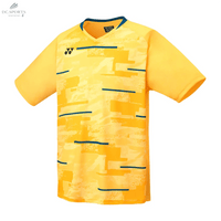 T-Shirt Yonex Team YM0034EX Homme Jaune Soft - Microfibre Anti - Transpirante 100% Polyester - DC.SPORTS