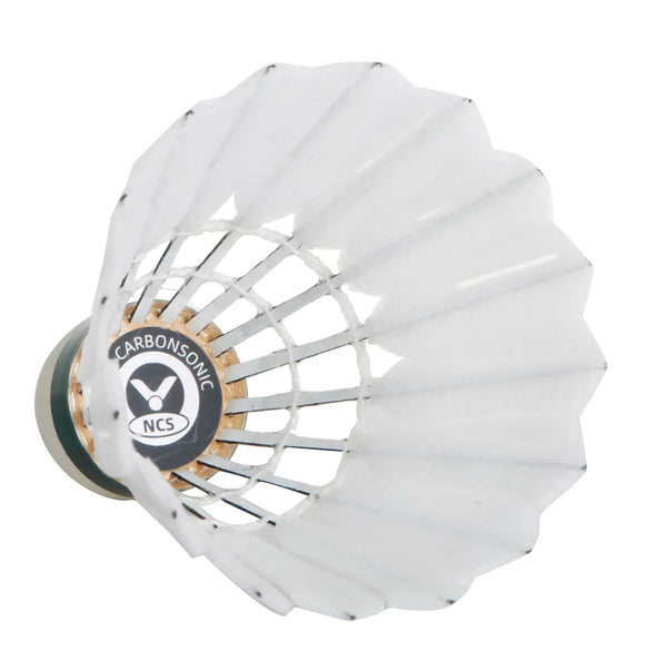 Volant De Badminton VICTOR New Carbonsonic NCS Végétalien, Durabilité Supérieure, Standard FFBA