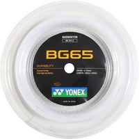 Bobine Cordage Badminton Yonex BG65 - Polyvalence, Durabilité, 200m