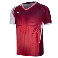 T-Shirt Rouge Victor Adulte T - 55060 D - Polyester Écologique, Perfect Dry, Polyvalent - DC.SPORTS