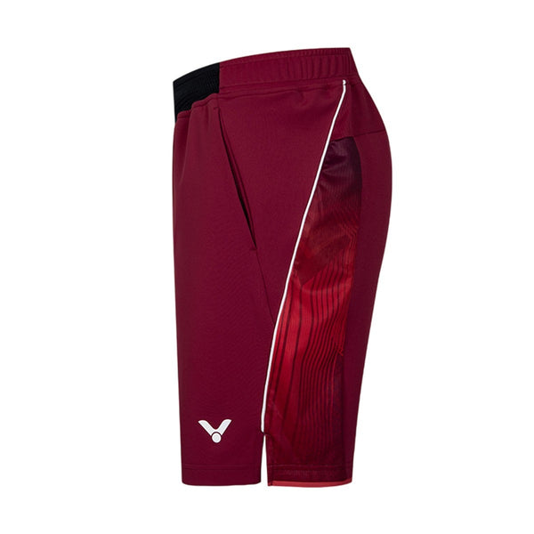 Short Victor Homme R-55211 D Jonatan Christie Rouge - Polyester, Poches Latérales, Confort Optimal