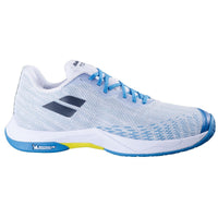 CHAUSSURES BABOLAT HOMME INDOOR SHADOW SPIRIT 2 WHITE/BLUE - DC.SPORTS