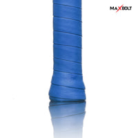 Surgrip Maxbolt Grippy bleu posé sur un manche