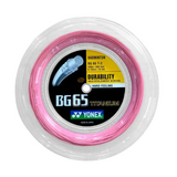 Bobine 200 m cordage Yonex BG65 Titanium rose