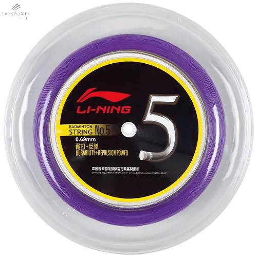 Bobine Cordage Li - Ning 200m Violet - Jauge 0.69mm, Puissance et Durabilité Optimales - DC.SPORTS