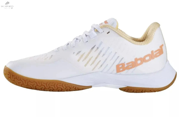 CHAUSSURE BABOLAT FEMME SHADOW TOUR 5 WHITE/YELLOW - DC.SPORTS
