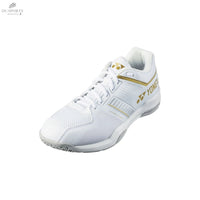Chaussures Yonex Power Cushion Strider Flow Femme Blanches et Dorées - DC.SPORTS