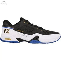 Chaussures Badminton FZ Forza Trust V3 Homme Noir/Bleu - Stabilité, Confort et Adhérence Supérieurs - DC.SPORTS