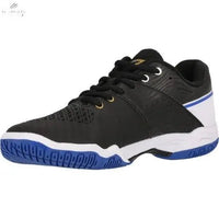 Chaussures Badminton FZ Forza Trust V3 Homme Noir/Bleu - Stabilité, Confort et Adhérence Supérieurs - DC.SPORTS