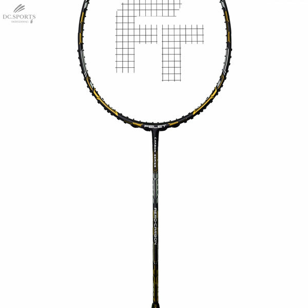RAQUETTE DE BADMINTON FELET AERO CARBON OR (NON CORDÉE) - DC.SPORTS