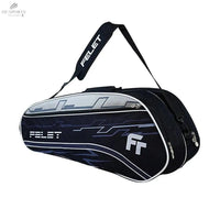 Sac De Sport FELET DB 314 Noir/Blanc - Deux Compartiments, Bandoulière Matelassée, Pour Badminton et Padel - DC.SPORTS