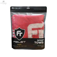 Serviette Sport Felet Rouge 100% Coton - Idéale Pour Matchs et Entraînements 100 cm x 52.5 cm - DC.SPORTS