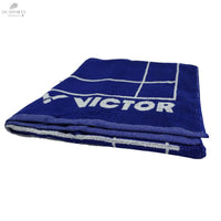 Serviette Victor Bleu 100% Coton 35x75 cm - Idéale Pour Sports et Entraînements - DC.SPORTS