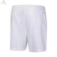 Short Li - Ning Club Homme Blanc en Polyester avec Technologie AT DRY et Poches - DC.SPORTS