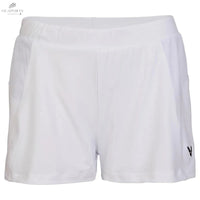 Short Victor Femme R - 04200A Blanc Élastique, Respirant, Avec 2 Poches, Tailles XS - XXL - DC.SPORTS