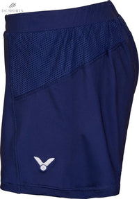 Short Victor Femme R - 04200 Bleu Élastique Respirant Avec Poches - Disponible XS à XXL - DC.SPORTS