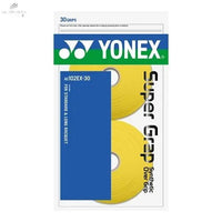Surgrips Yonex AC102EX Jaune - 30 Unités, Adhérence Exceptionnelle pour Padel, Badminton & Squash - DC.SPORTS