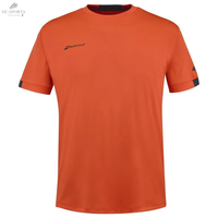 T-Shirt Babolat Play Crew Neck Homme - Tee Polyvalent Rouge Fiesta 100% Polyester Recyclé - DC.SPORTS