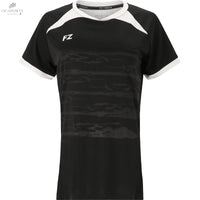 T-Shirt Femme FZ FORZA AGOA Noir et Blanc en Polyester Recyclé avec Technologie DryForze - DC.SPORTS