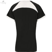 T-Shirt Femme FZ FORZA AGOA Noir et Blanc en Polyester Recyclé avec Technologie DryForze - DC.SPORTS