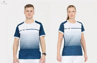 T-Shirt FZ Forza Alberti Homme Bleu Et Blanc - Polyester Recyclé, Technologie DryForze, Confort Sportif - DC.SPORTS