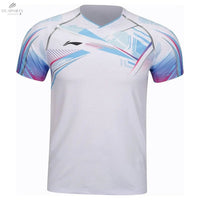 T-Shirt Li - Ning Homme Ice Breaker Blanc - Technologie AT - DRY, Sèche Rapidement, Confort Optimal - DC.SPORTS