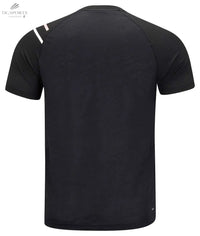 T-Shirt Li - Ning Homme International Players Push Bleu - Système AT - DRY, Évacuation Rapide de Transpiration - DC.SPORTS