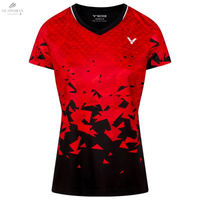 T-Shirt Victor T - 54101 D Rouge Écologique pour Femmes - Confort, Performance et Personnalisation - DC.SPORTS