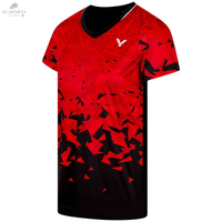 T-Shirt Victor T - 54101 D Rouge Écologique pour Femmes - Confort, Performance et Personnalisation - DC.SPORTS
