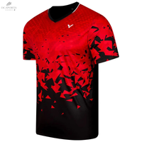 T-Shirt Victor T - 53101 D Rouge - Confort, Performance & Écologique 100% Polyester Recyclé - DC.SPORTS
