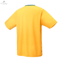T-Shirt Yonex Team YM0034EX Homme Jaune Soft - Microfibre Anti - Transpirante 100% Polyester - DC.SPORTS