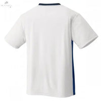 T-Shirt Yonex Homme YM0029EX Blanc Vert - Polyester, Col V, Technologie VeryCool Dry - DC.SPORTS