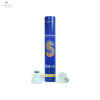 Volant Plumes Linton S Elite - Plume D'Oie Haute Qualité, Homologué FFBAD, Précision de Vol - DC.SPORTS