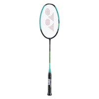 Raquette Yonex Nanoflare TX 4U G4 noir et vert menthe - vue de face