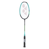 Raquette Yonex Nanoflare TX 4U G4 noir et vert menthe - vue de face