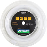Bobine Cordage Badminton Yonex BG65 - Polyvalence, Durabilité, 200mBOBINE badmintonYONEX