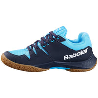 Chaussures Badminton Babolat Shadow Team 2 Junior Noir/Bleu - DC.SPORTS
