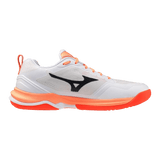 Chaussures Badminton Mizuno wave stealth elite blanc/orangeChaussure badmintonMizuno
