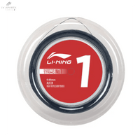 Cordage Li-Ning 1 Noir 200m - Haute Répulsion & Durabilité 3D KINT, Jauge 0.65mmBOBINE badmintonLI-NING
