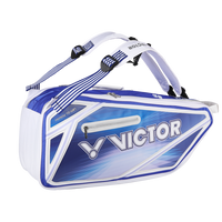 Sac de badminton Victor Doublethermobag BR9216 EX AB bleu et blanc