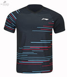 Ensemble T-Shirt et Short Li-Ning Homme Swipe AATT017-4 - Évacuation Transpiration, Séchage RapideMaillot badmintonLI-NING