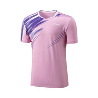 T-Shirt Li-Ning homme AAYV025-4 Rose/Blanc - DC.SPORTS