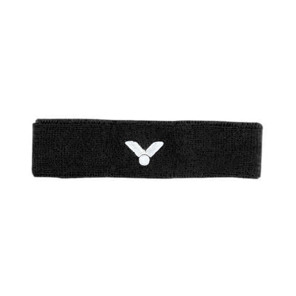 Bandeau Noir Victor SP130 C - Absorbant, Lavable, 90% Coton pour Sports de Raquettes - DC.SPORTS