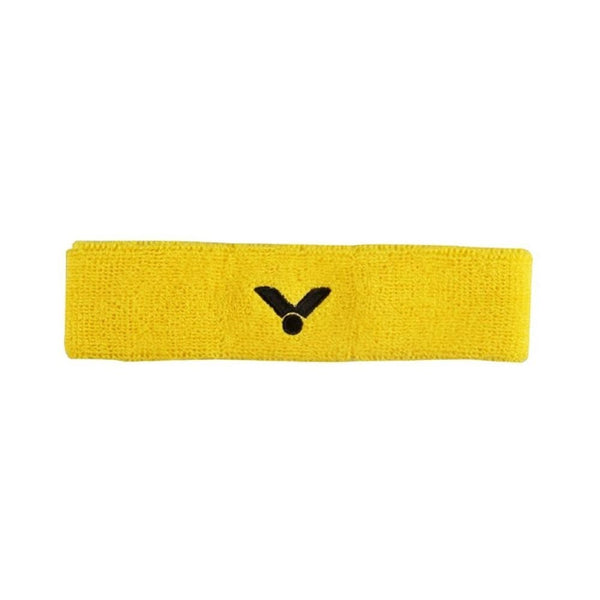 Bandeau Sport VICTOR SP130 Jaune - Absorbant, Lavable, 90% Coton, Parfait Pour Raquettes - DC.SPORTS