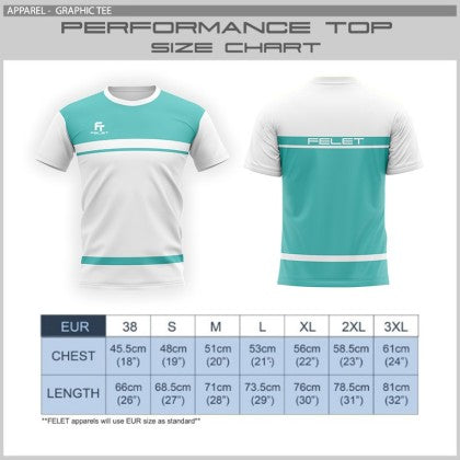 T-Shirt Performance Felet blanc/vert Unisexe