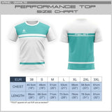 T-Shirt Performance Felet blanc/vert Unisexe