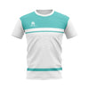 T-Shirt Performance Felet blanc/vert Unisexe