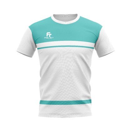 T-Shirt Performance Felet blanc/vert Unisexe - DC.SPORTS