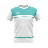 T-Shirt Performance Felet blanc/vert Unisexe
