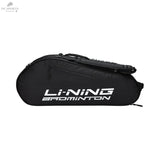 Sac Li-Ning DoubleThermo ABJT059-1 Noir Pour 6 Raquettes Avec Compartiment À Chaussuressac badmintonLI-NING